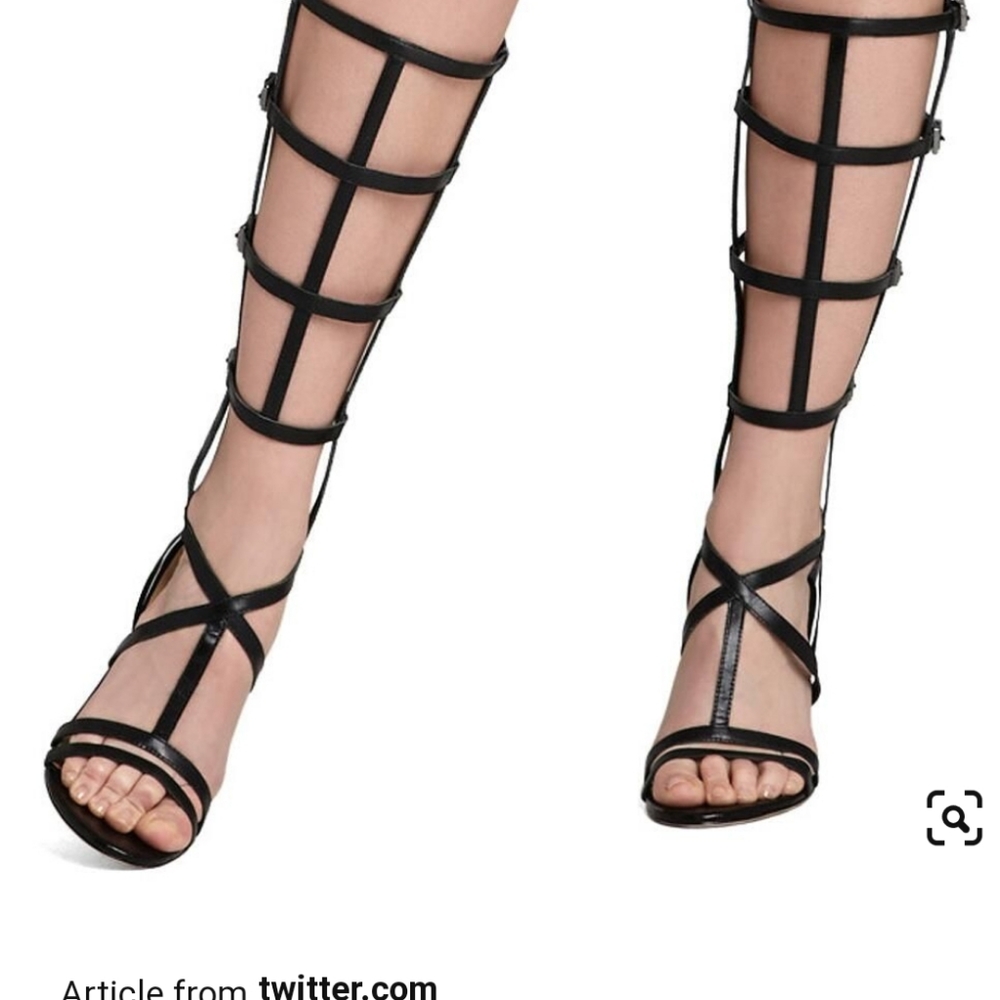 BCBGMaxAzria "Pike" Gladiator Caged Heels